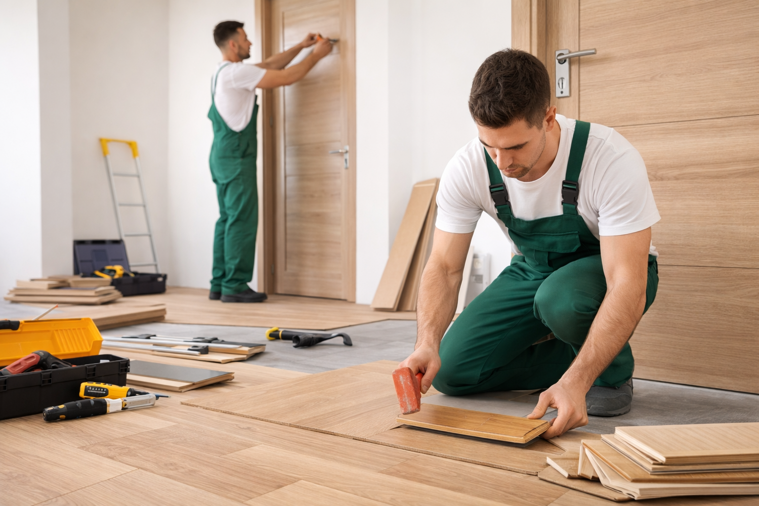 Profesjonalny montaż podłóg i drzwi