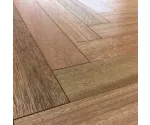 Doussie (Fertig Parkiet) Olejowosk, Szczotkowanie, Fazowanie V4 Wymiary: 490x70x14,5/3,0(+/-0,5) mm