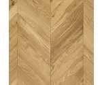 Dąb Eco (Chevron – jodełka francuska) Szczotkowanie, Fazowanie V4, Lakier Wymiary: 405x65x10,5/2,5(+/-0,5) mm