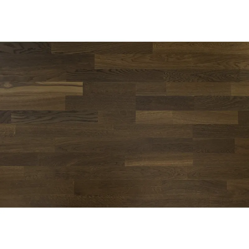 3W1L Dąb Czarny (FertigDeska Luxury) Szczotkowanie, Lakier Wymiary: 2190-1400x195x13,0/3,0(+/-0,5) mm