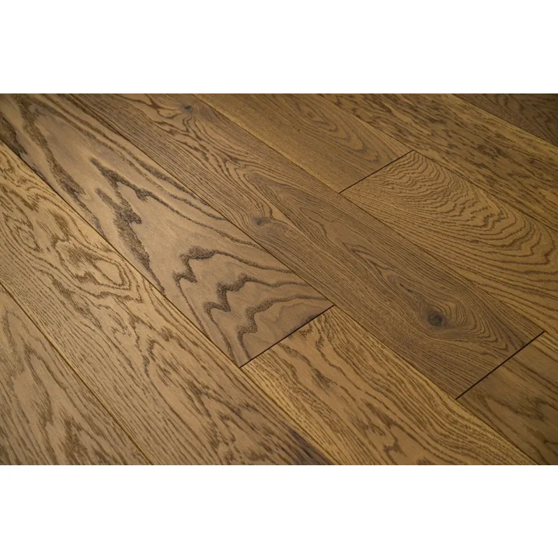 Dąb Złota Jesień (Fertig Deska) Olejowosk, Szczotkowanie, Fazowanie V4 Wymiary: 1200-700x120x10,5/2,5(+/-0,5) mm