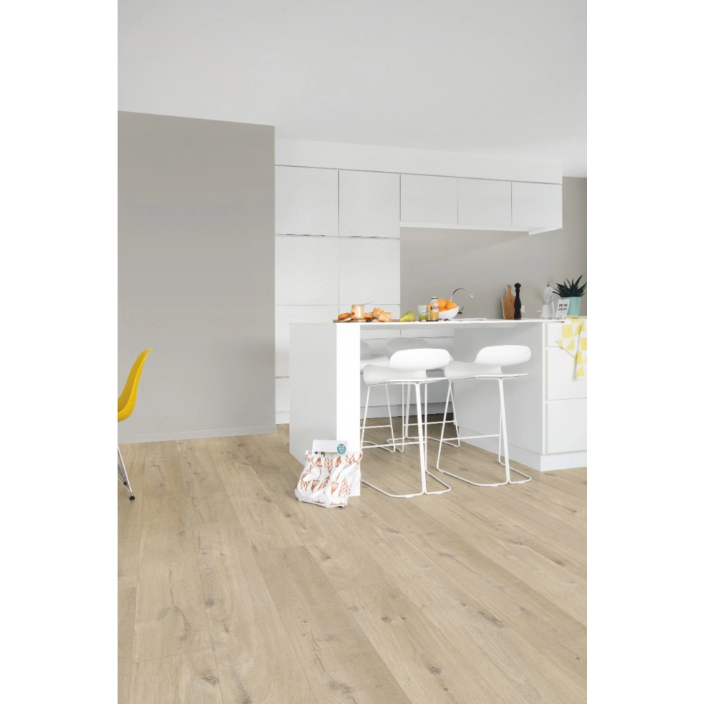 Panel Winylowy Quick Step Klejony Pulse Glue Plus Dąb Bawełniany Beżowy PUGP40103