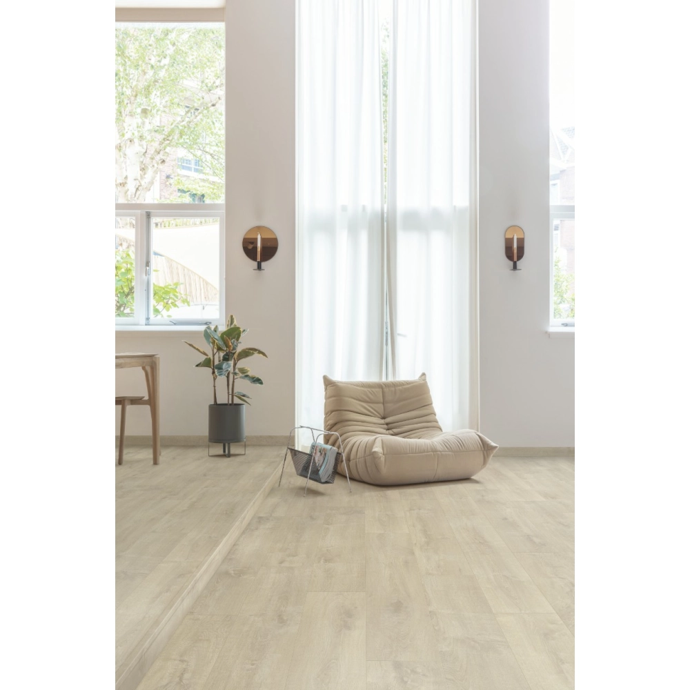 Panel Winylowy Quick Step Klejony Balance Glue Plus Dąb Aksamitny Beżowy BAGP40158