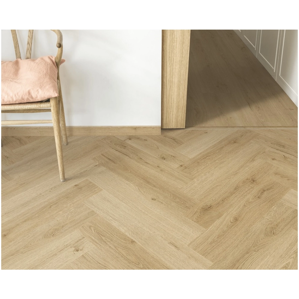 Panel Winylowy Quick Step Ze Zintegrowanym Podkładem Alpha Ciro Jodełka Botaniczny Beż AVHBU40362