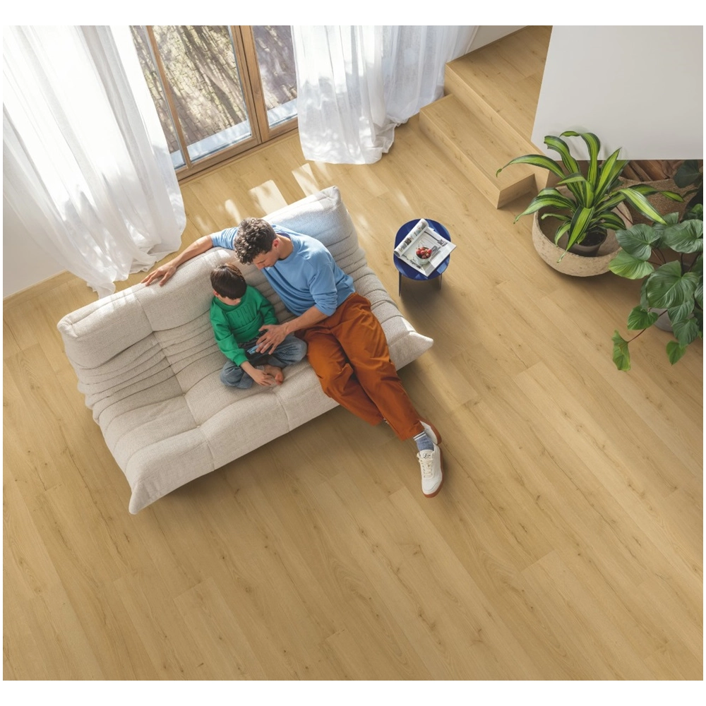 Panel Winylowy Quick Step Ze Zintegrowanym Podkładem Alpha Bloom Dąb Szczotkowany Miodowy AVMPU40318