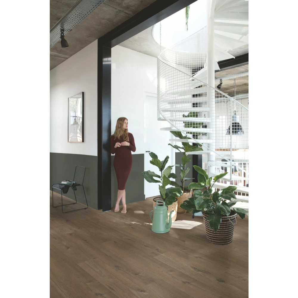 Panel Winylowy Quick Step Fuse Glue Linen Oak Dark Brown Sgmpc20330