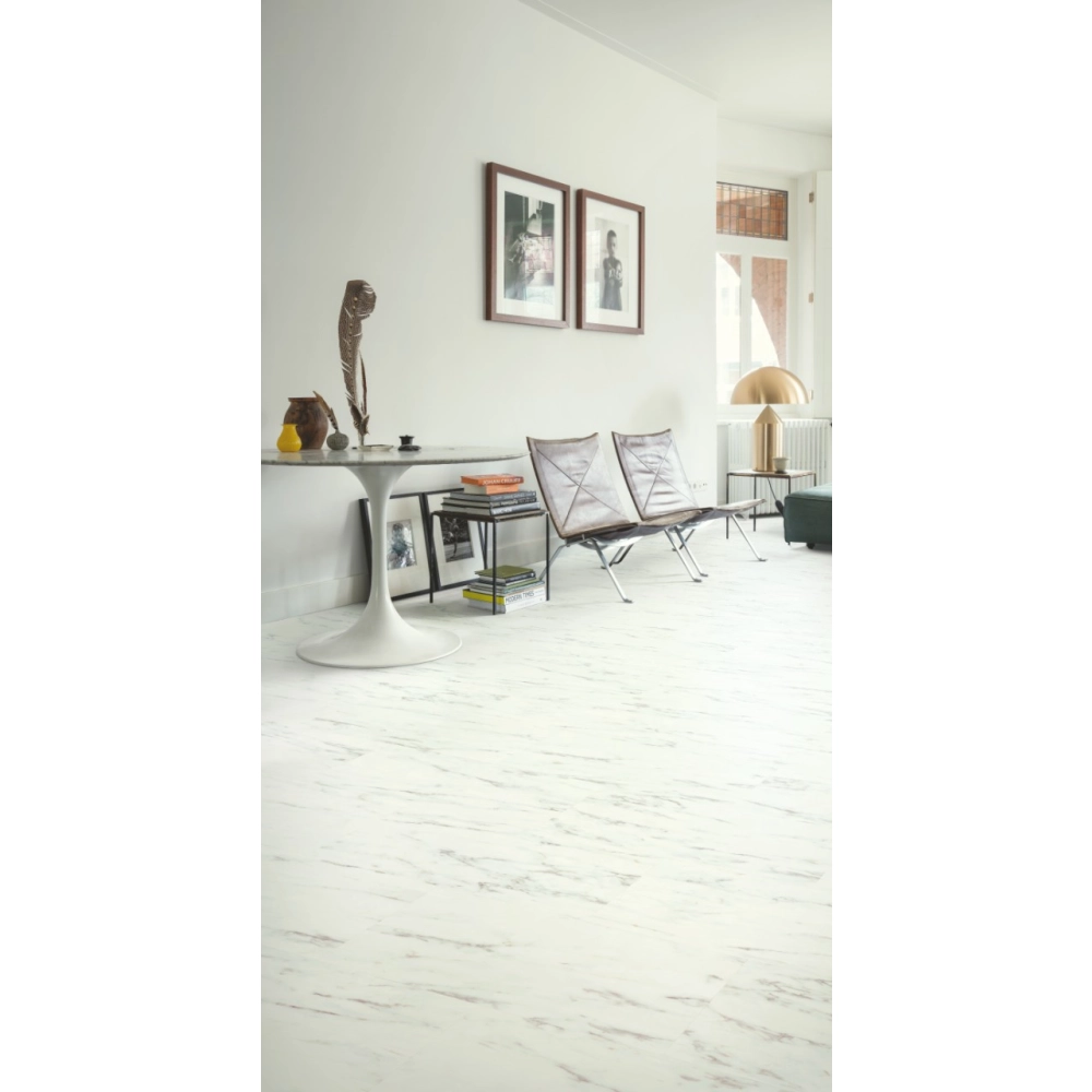 Panel Winylowy Quick Step Alpha Oro Base Marmur Carrara Biel AVSTT40136