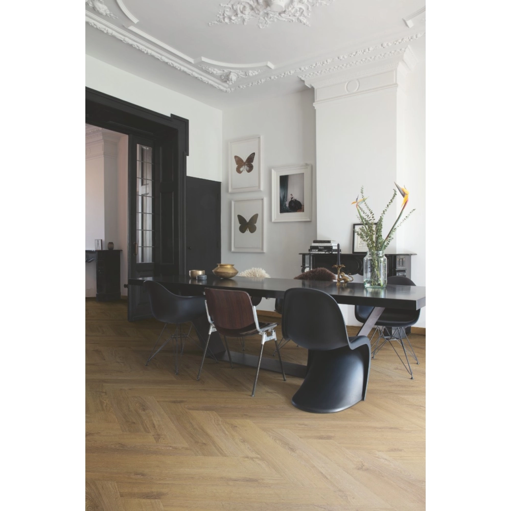 Panel Winylowy Quick Step Jodełka Pristine Glue Fall Oak Brown SGHBC20334