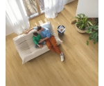 Panel Winylowy Quick Step Ze Zintegrowanym Podkładem Alpha Bloom Dąb Szczotkowany Miodowy AVMPU40318