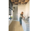 Panel Winylowy Quick Step Ze Zintegrowanym Podkładem Alpha Bloom Dąb Szczotkowany Beżowy AVMPU40319