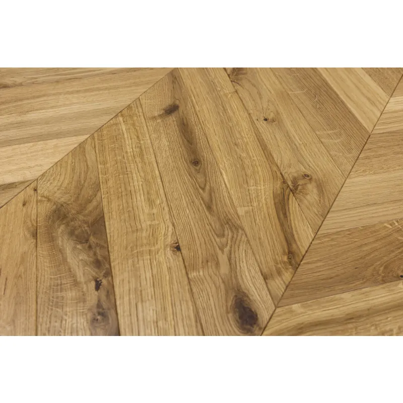Podłoga Drewniana Warstwowa Dąb Eco Chevron Jodła Francuska Mix