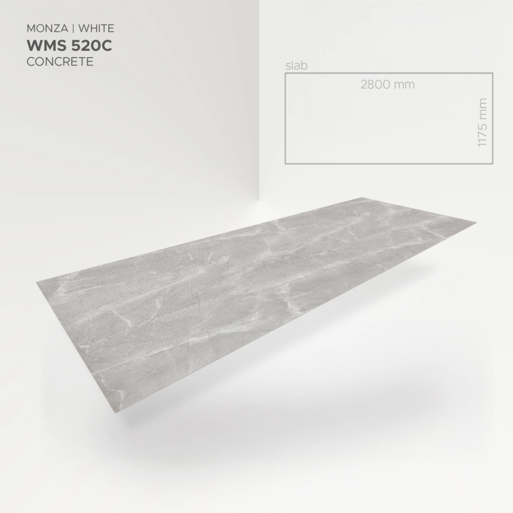 Modee Slab Mineralny SPC Monza White WMS520C 2800x1175 mm