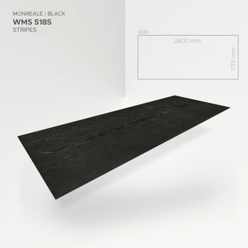 Modee Slab Mineralny SPC Monreale Black WMS518S 2800x1175 mm