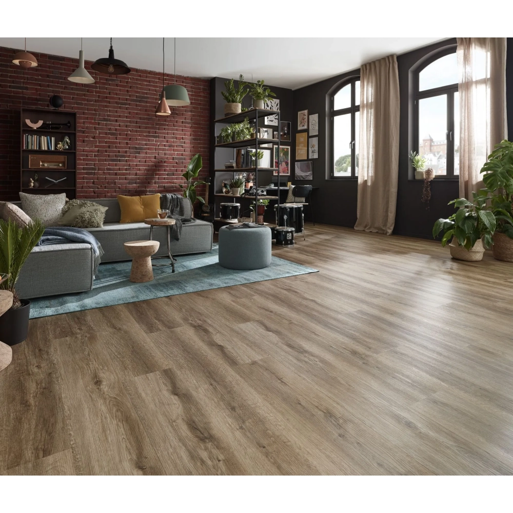 Panele winylowe na click Wineo 400 wood XL Authentic Oak Brown 1522 x 225 mm RLC296WXL